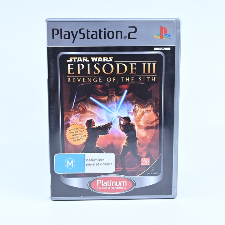 Star Wars: Episode III Revenge of the Sith - PS2 Game + Manual - PAL