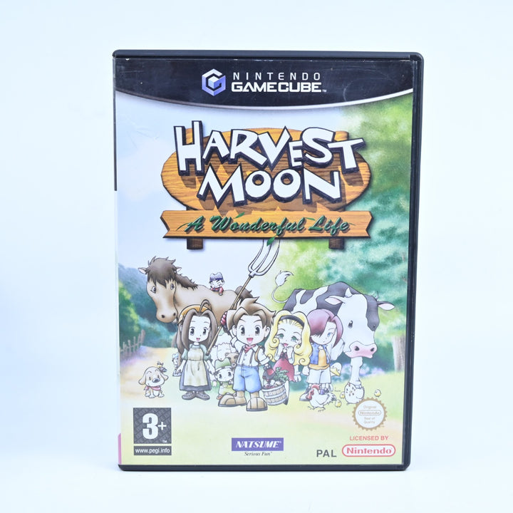 Harvest Moon A Wonderful Life - Nintendo Gamecube Game + Manual - PAL
