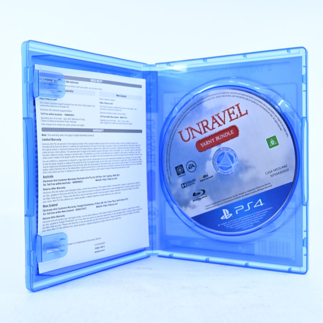 Unravel: Yarny Bundle - Sony Playstation 4 / PS4 Game - MINT DISC!