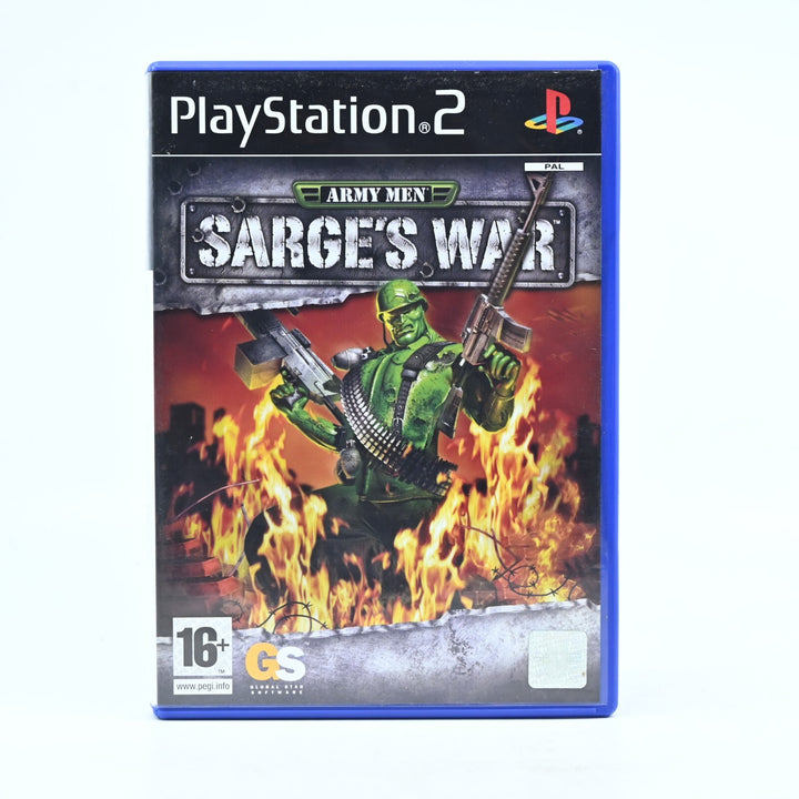 Army Men: Sarge's War - No Manual - Sony Playstation 2 / PS2 Game - MINT DISC