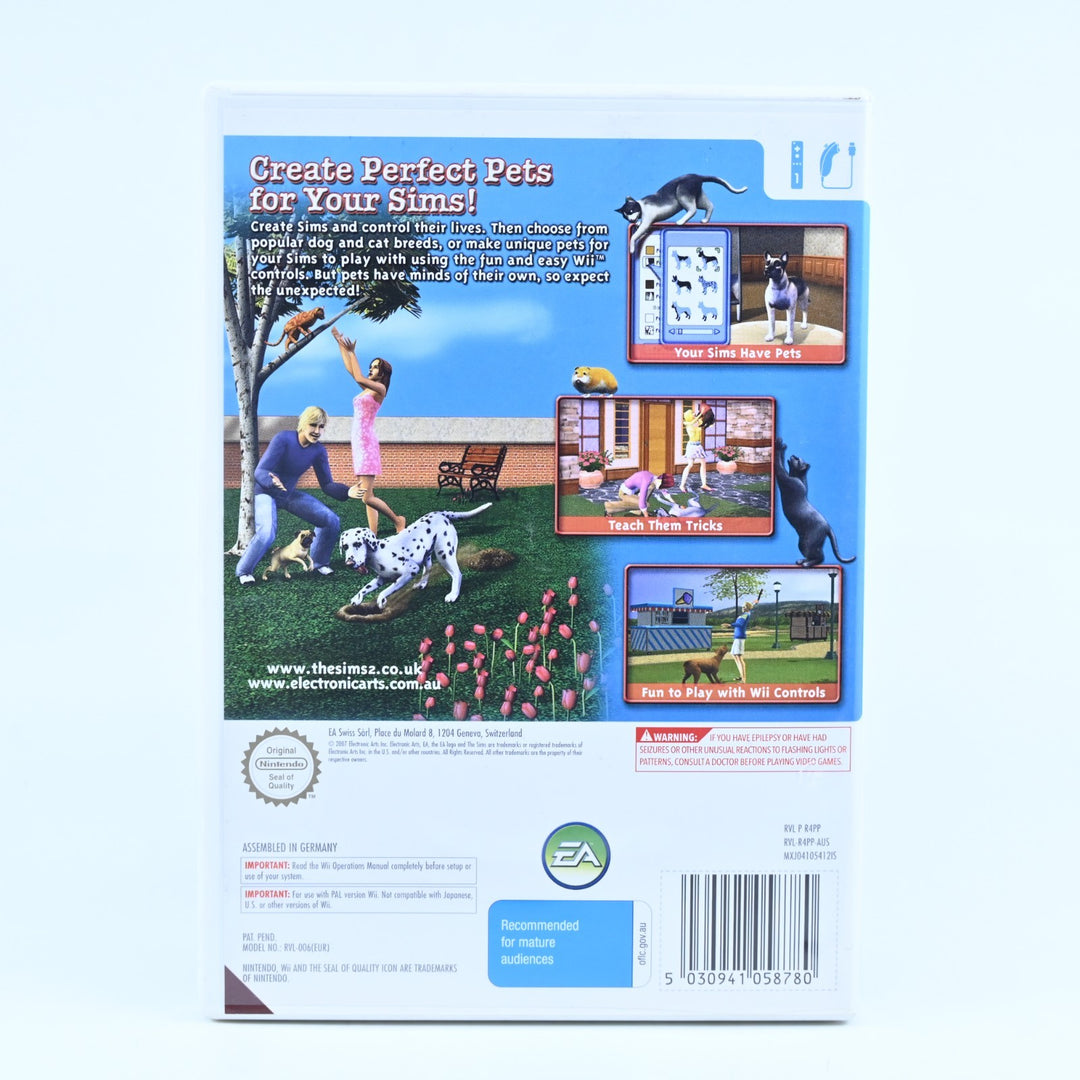 The Sims 2: Pets - Nintendo Wii Game + Manual - PAL - NEAR MINT DISC!