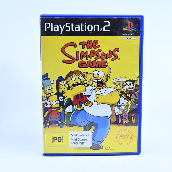 The Simpsons Game - Sony Playstation 2 / PS2 Game + Manual - PAL