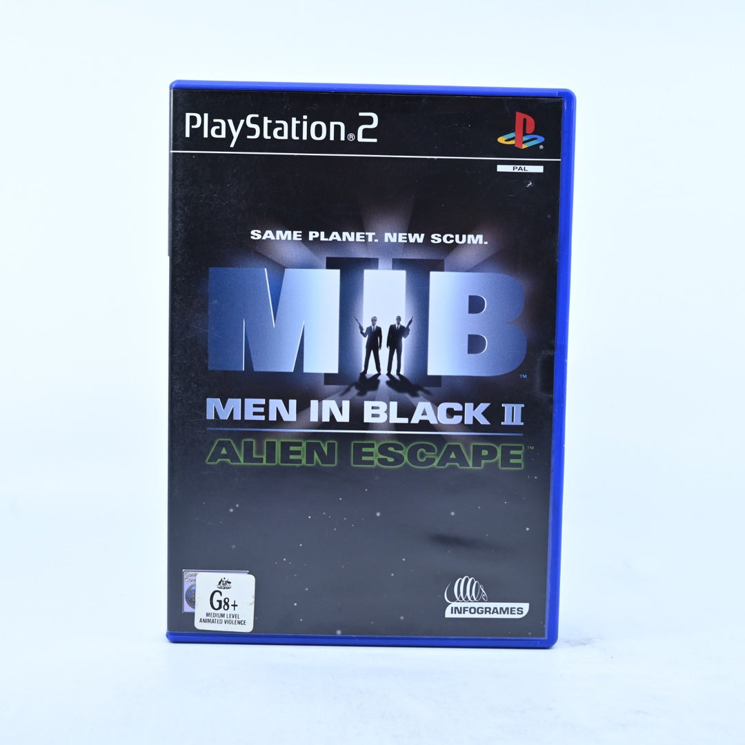 Men in Black II: Alien Escape - Sony Playstation 2 / PS2 Game + Manual - PAL
