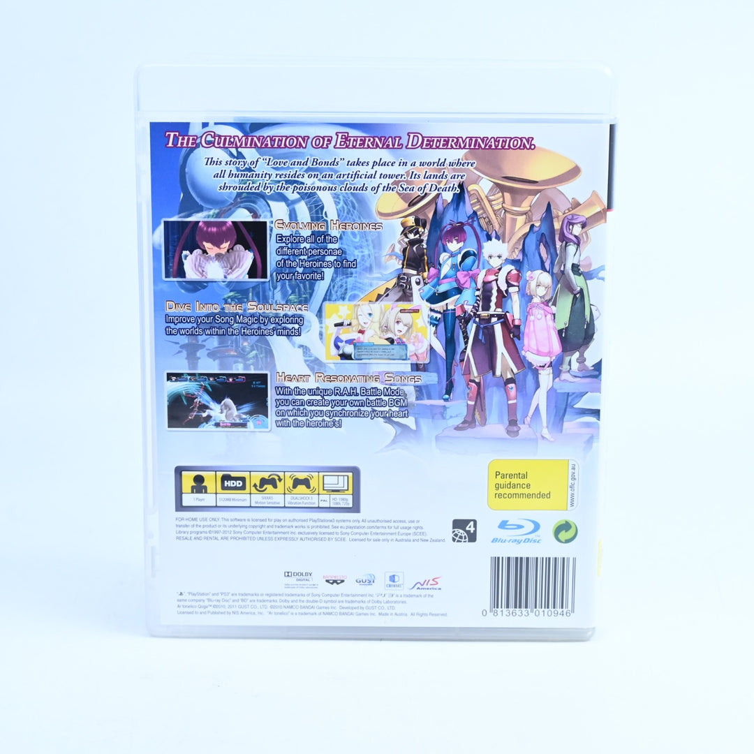 Ar Tonelico Qoga: Knell of Ar Ciel - Sony Playstation 3 / PS3 Game + Manual