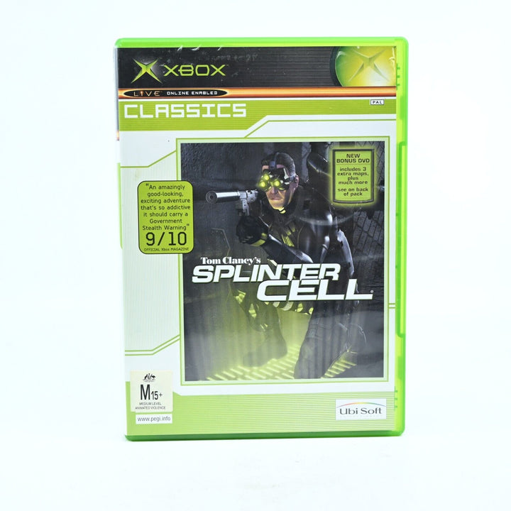 Tom Clancy's Splinter Cell - Original Xbox Game + Manual - PAL - NEAR MINT DISC!