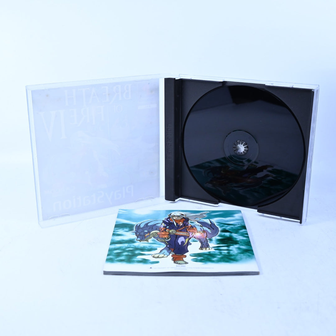 Breath of Fire IV - Sony Playstation 1 / PS1 Game + Manual - PAL - MINT DISC!
