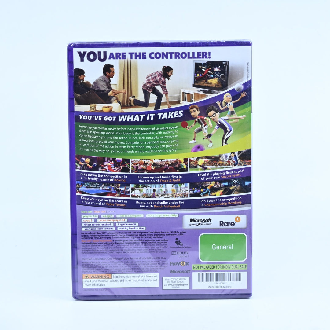 SEALED! Kinect Sports -  Xbox 360 Game + Manual - PAL - FREE POST!