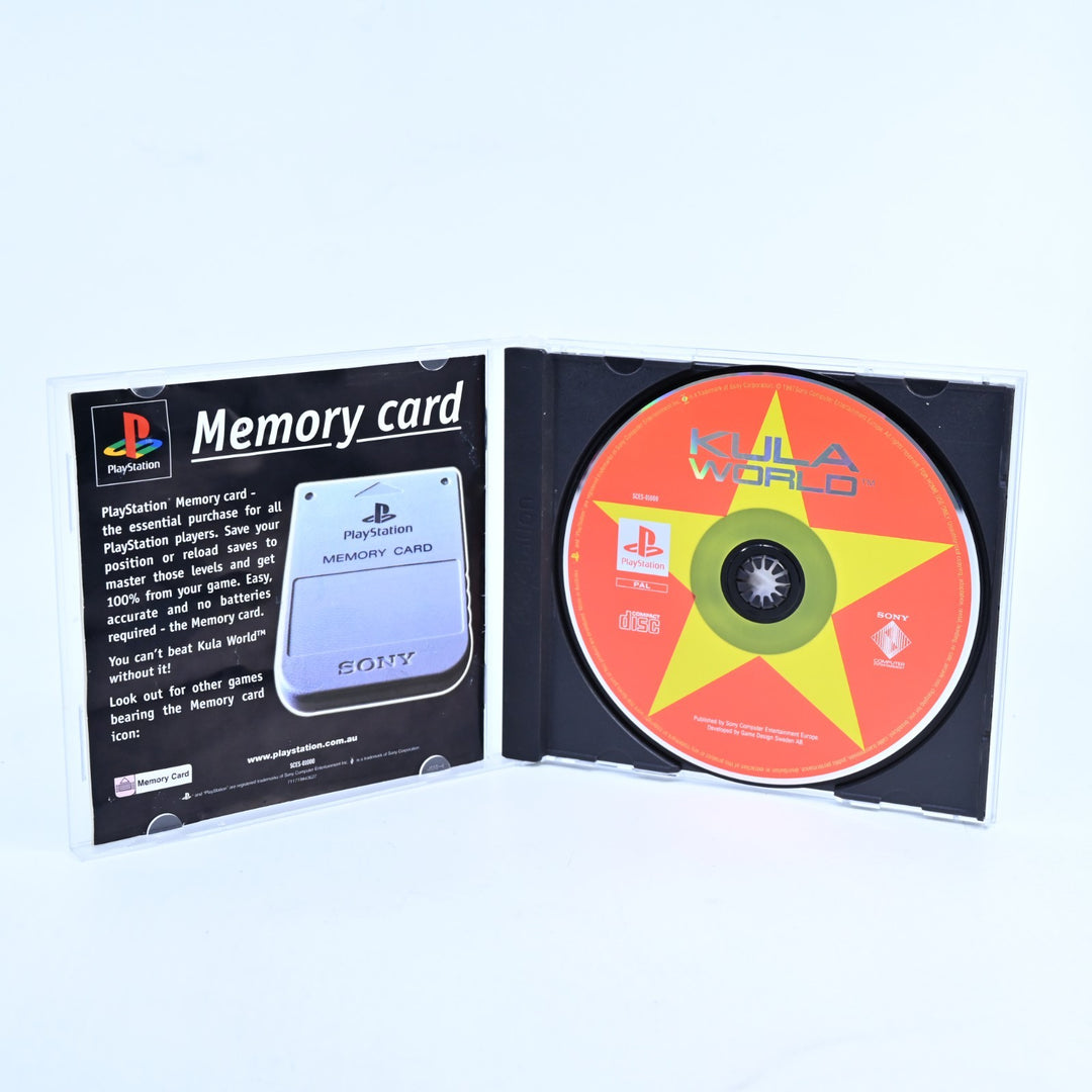 Kula World - Sony Playstation 1 / PS1 Game + Manual - PAL - NEAR MINT DISC!