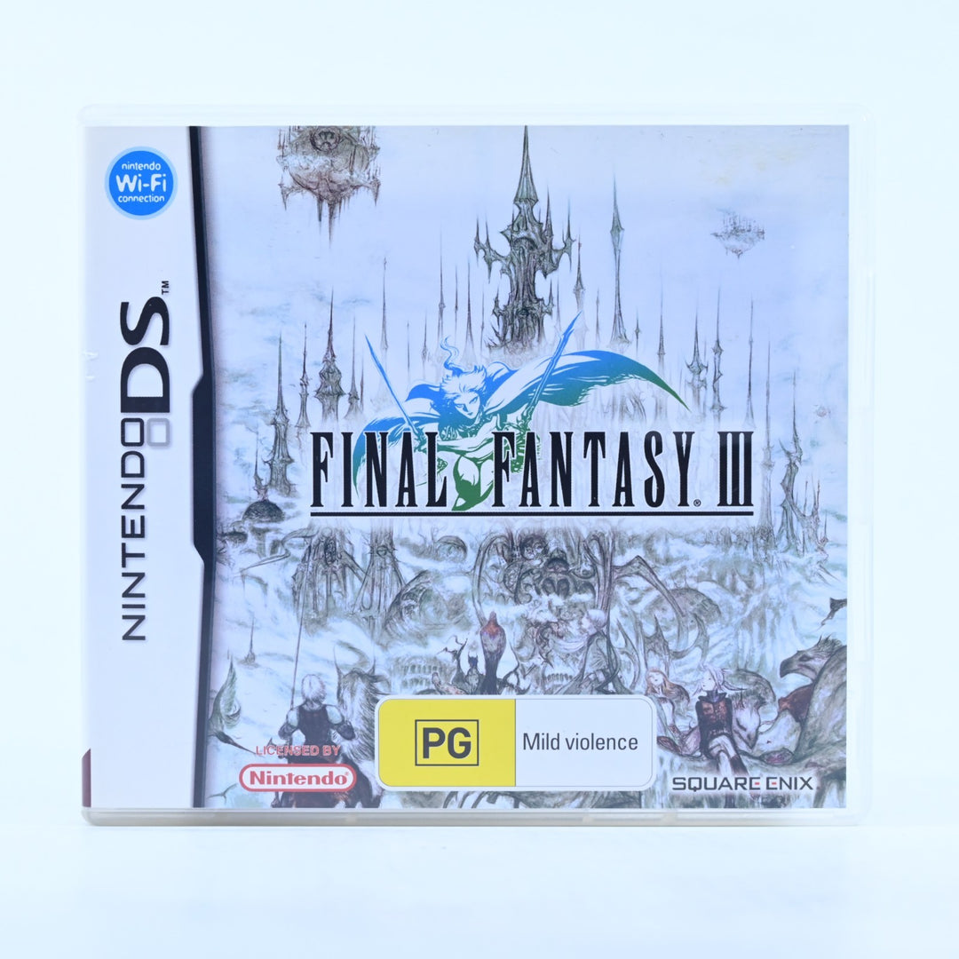 Final Fantasy III - Nintendo DS Game - PAL + Manual - FREE POST!