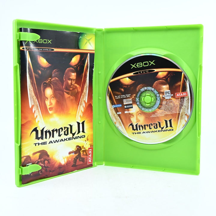 Unreal II: The Awakening - Original Xbox Game + Manual - PAL - NEAR MINT DISC!