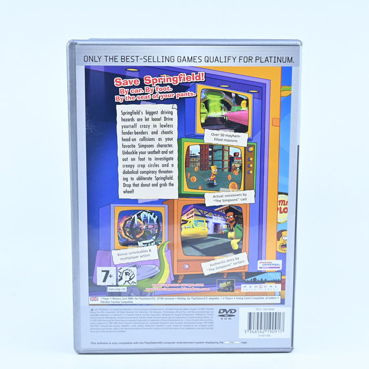 The Simpsons Hit & Run - Sony Playstation 2 / PS2 Game + Manual - PAL