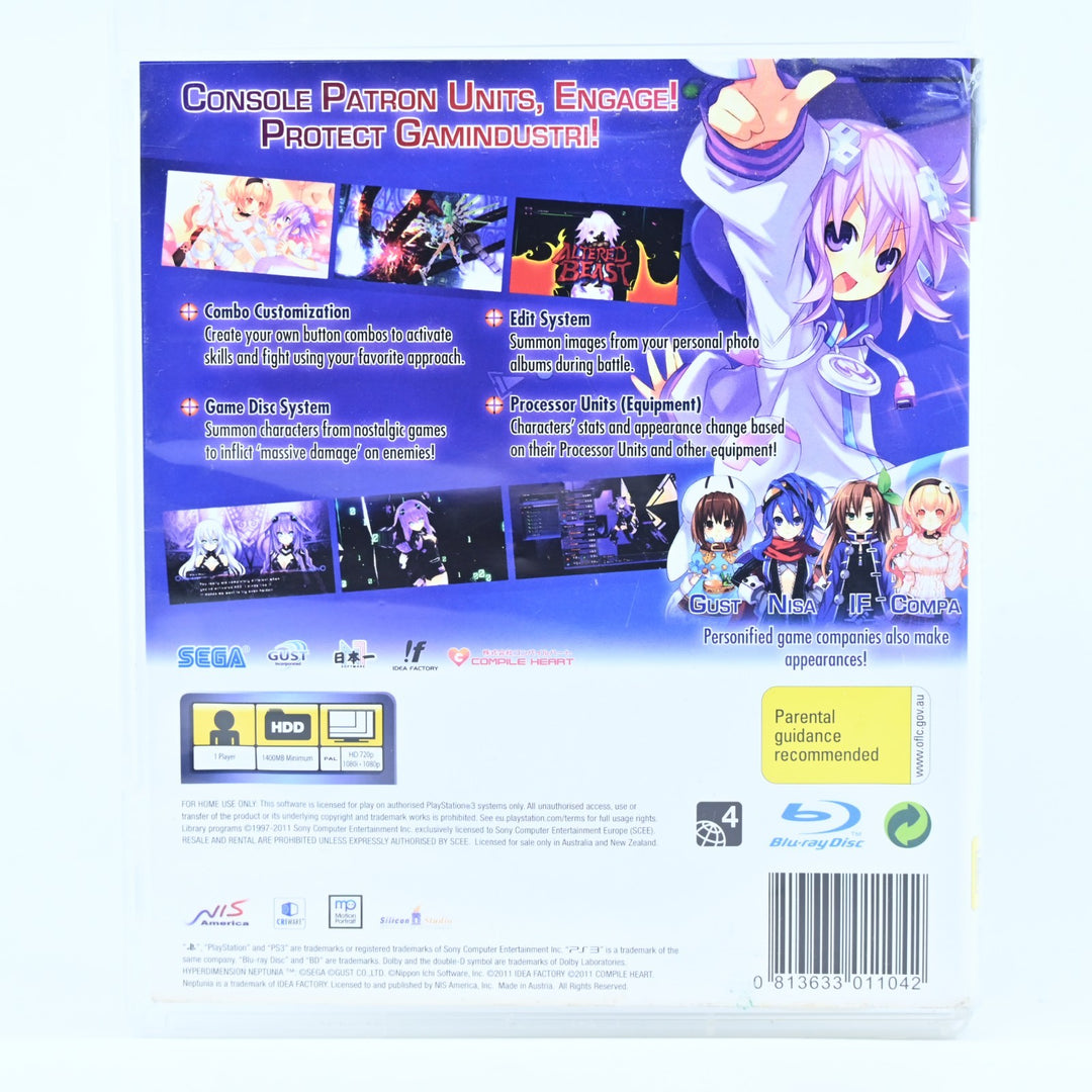Hyperdimension Neptunia - Sony Playstation 3 / PS3 Game - No manual - FREE POST!