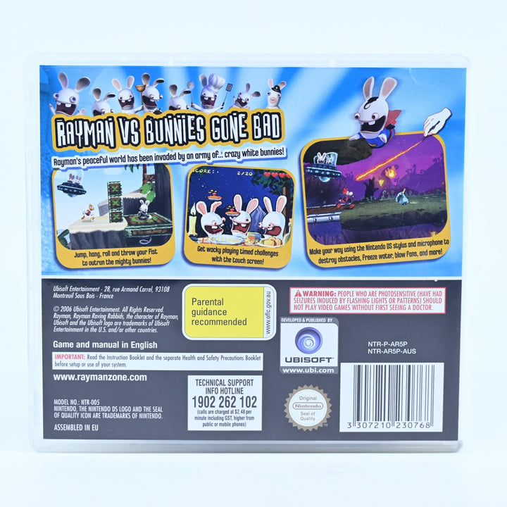 Rayman Raving Rabbids - Nintendo DS Game - PAL + Manual - FREE POST!
