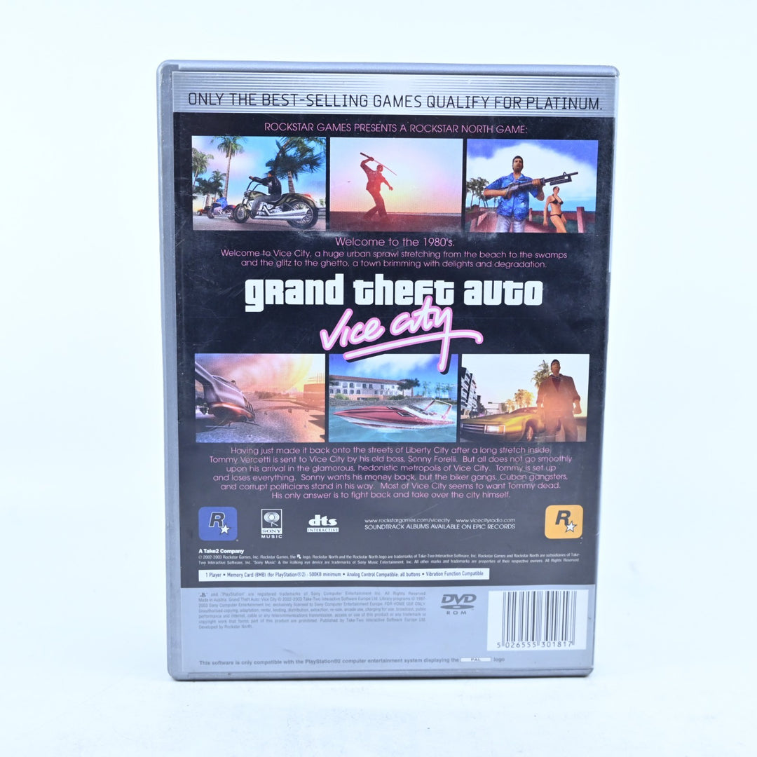Grand Theft Auto: Vice City - Sony Playstation 2 / PS2 Game - No Manual or Map