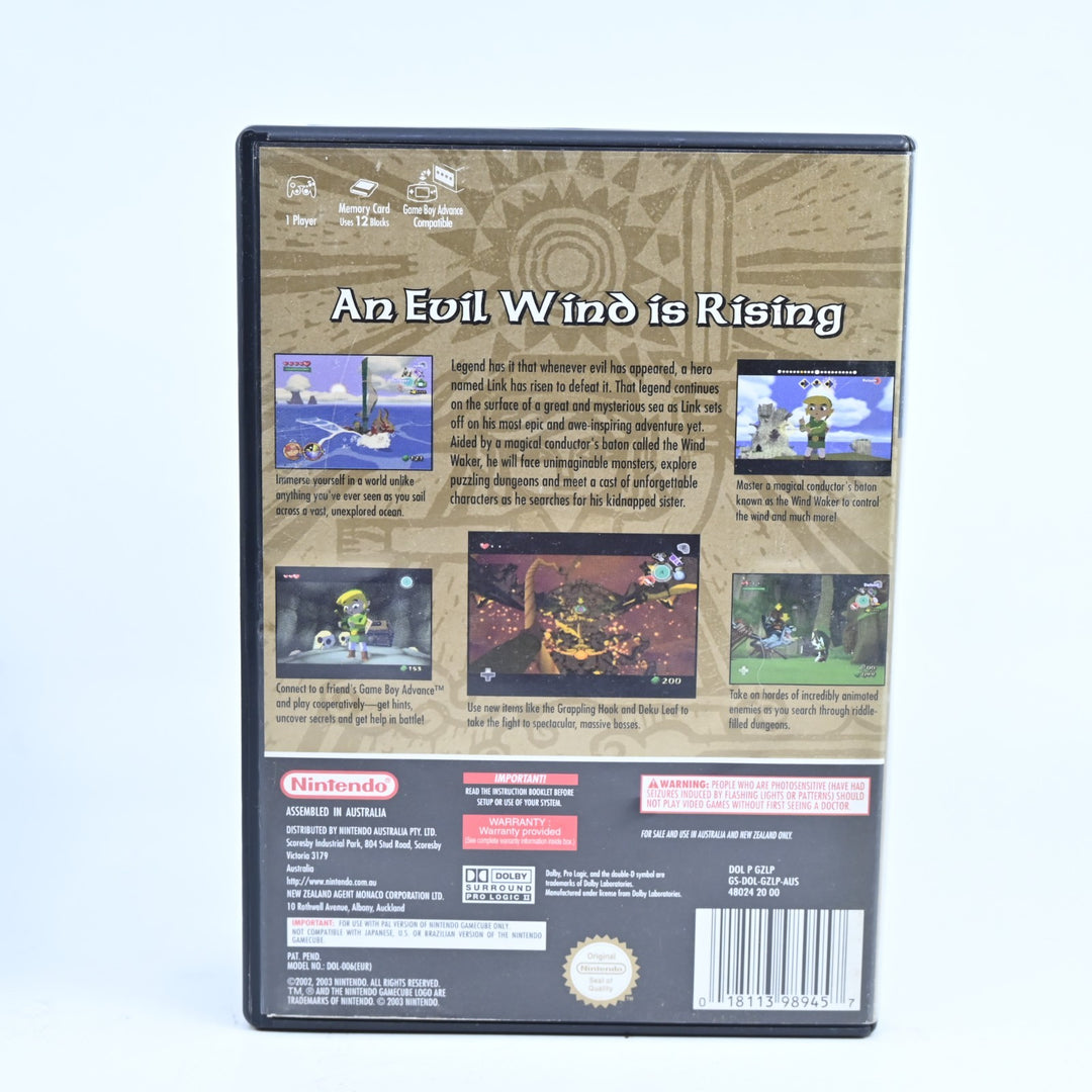 The Legend of Zelda: The Wind Waker - Nintendo Gamecube Game + Manual - PAL