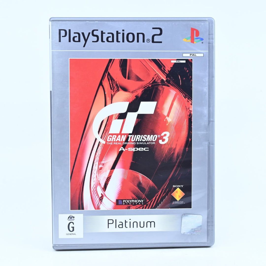Gran Turismo 3 A-spec - Sony Playstation 2 / PS2 Game + Manual