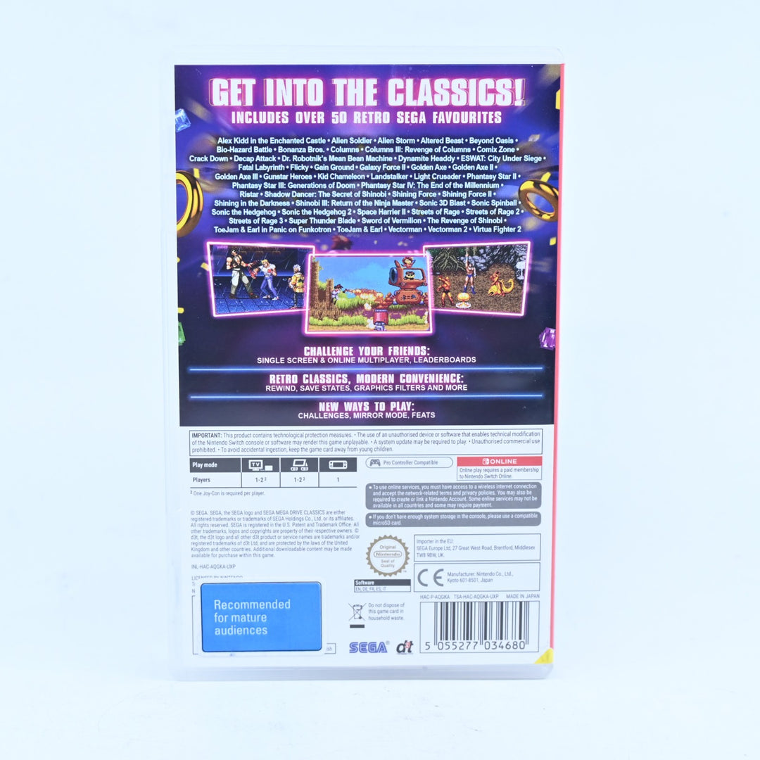 SEGA Mega Drive Classics - Nintendo Switch Game - FREE POST!