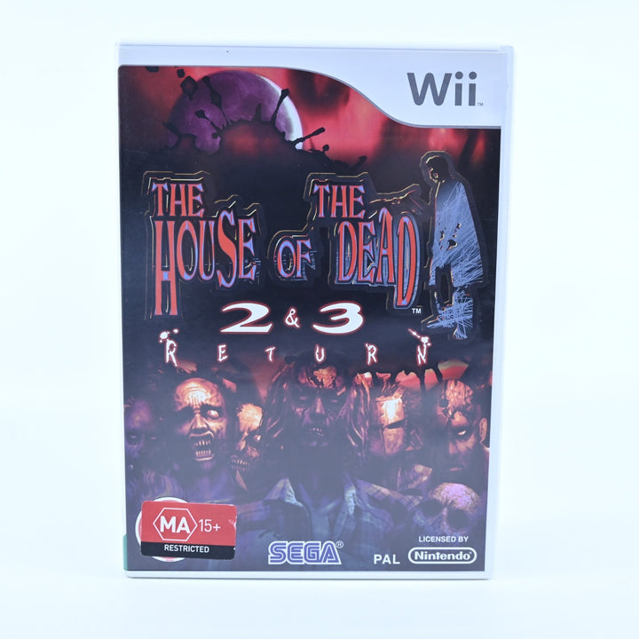 House of the Dead 2 & 3 Return - Nintendo Wii Game + Manual - PAL - MINT DISC!