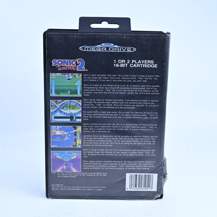 Sonic The Hedgehog 2 - Sega Mega Drive Game - No Manual - PAL - FREE POST!