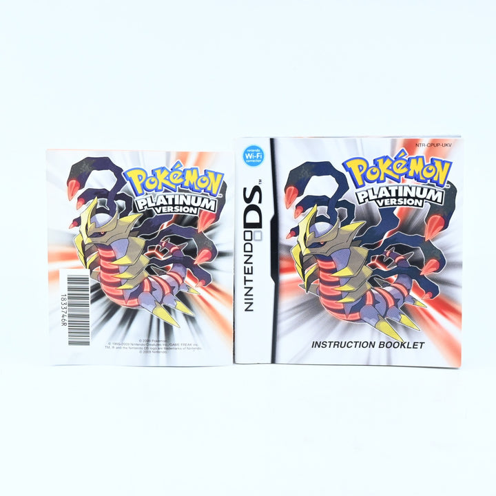 Pokemon Platinum Version Manual - UK Print - Nintendo DS Accessory - FREE POST!