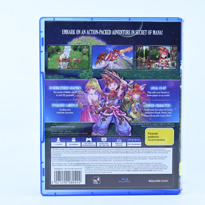 Secret of Mana - Sony Playstation 4 / PS4 Game - MINT DISC!