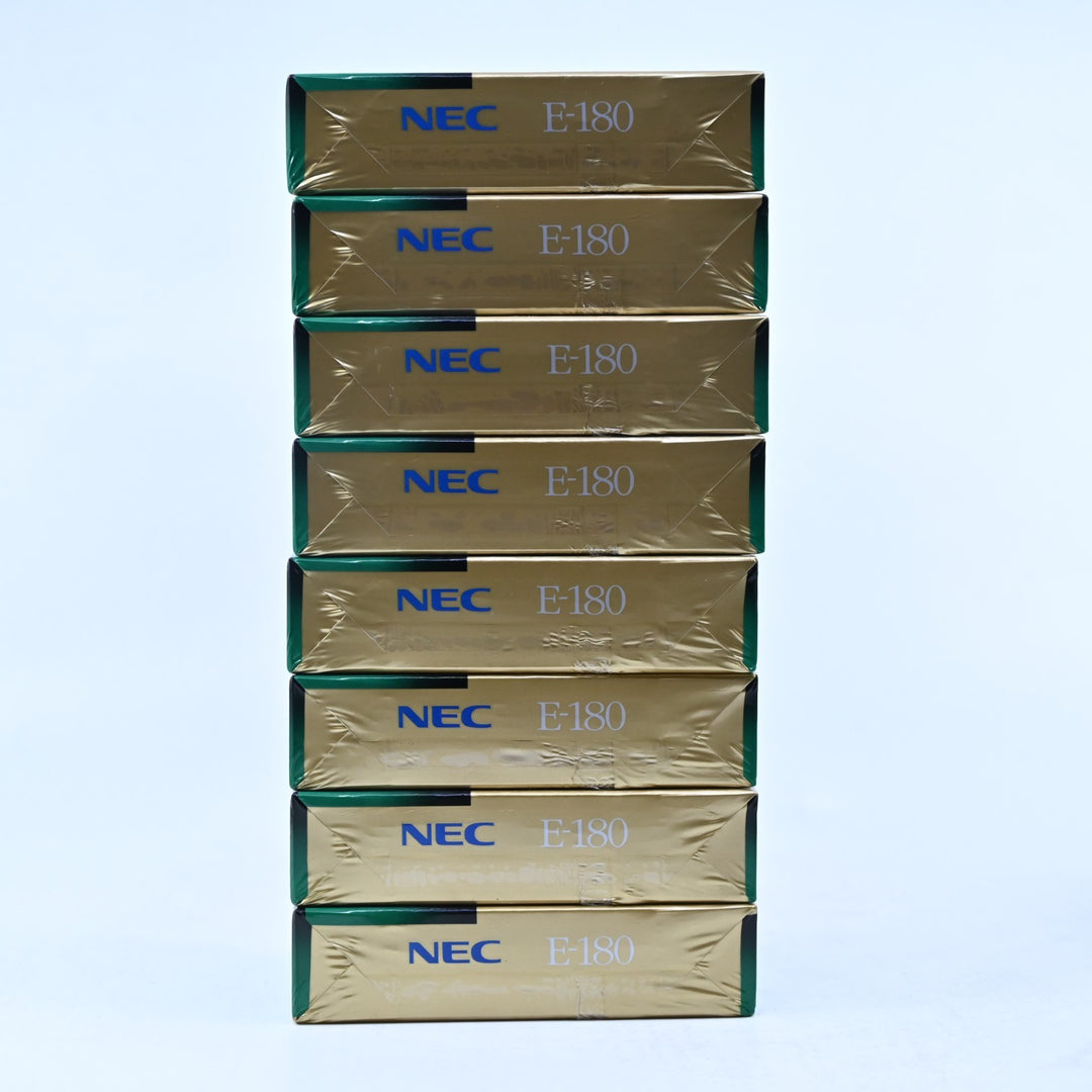 NEC E-180 Blank VHS Cassette Tape - PAL - VHS