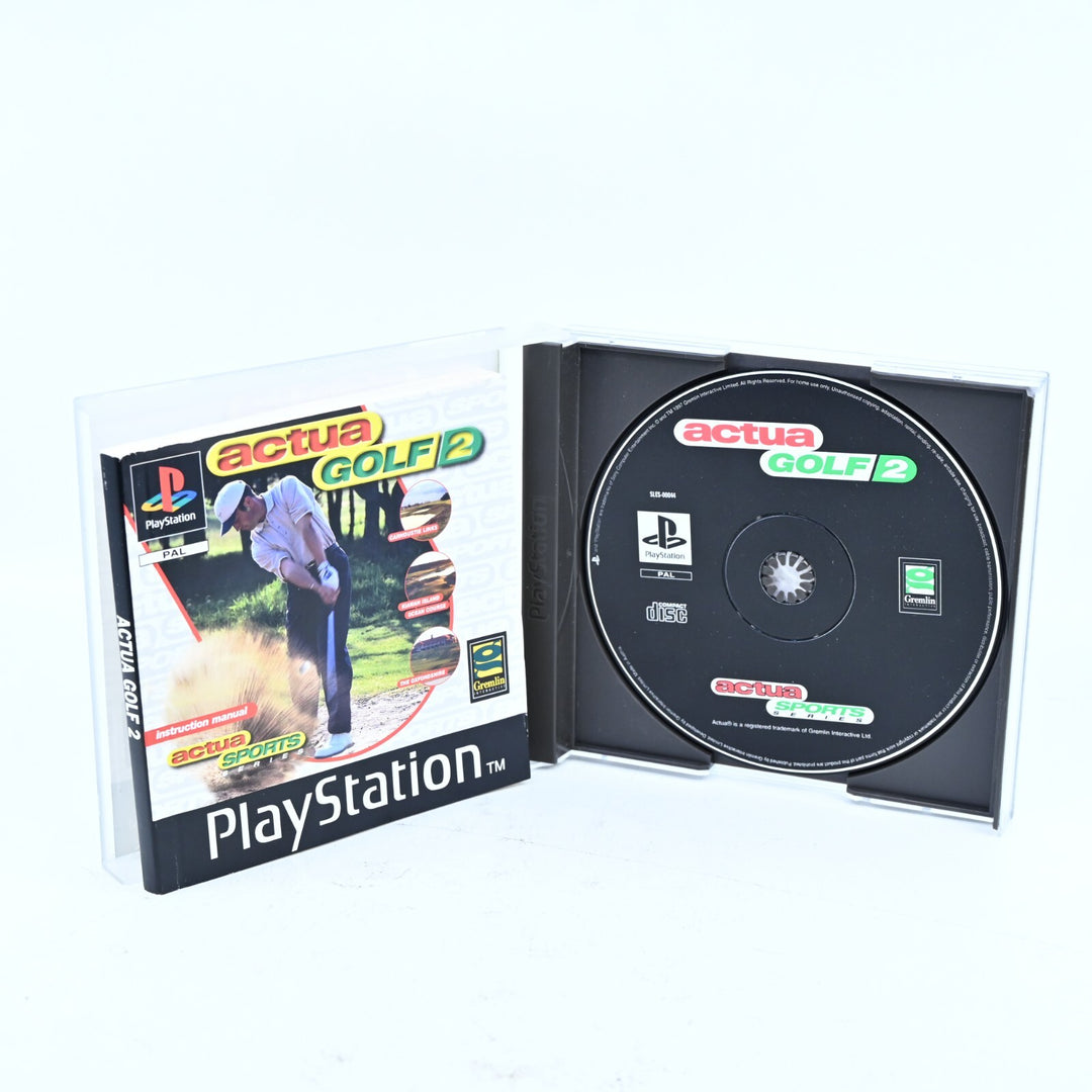 Actua Golf 2 - Sony Playstation 1 / PS1 Game + Manual PAL - MINT DISC