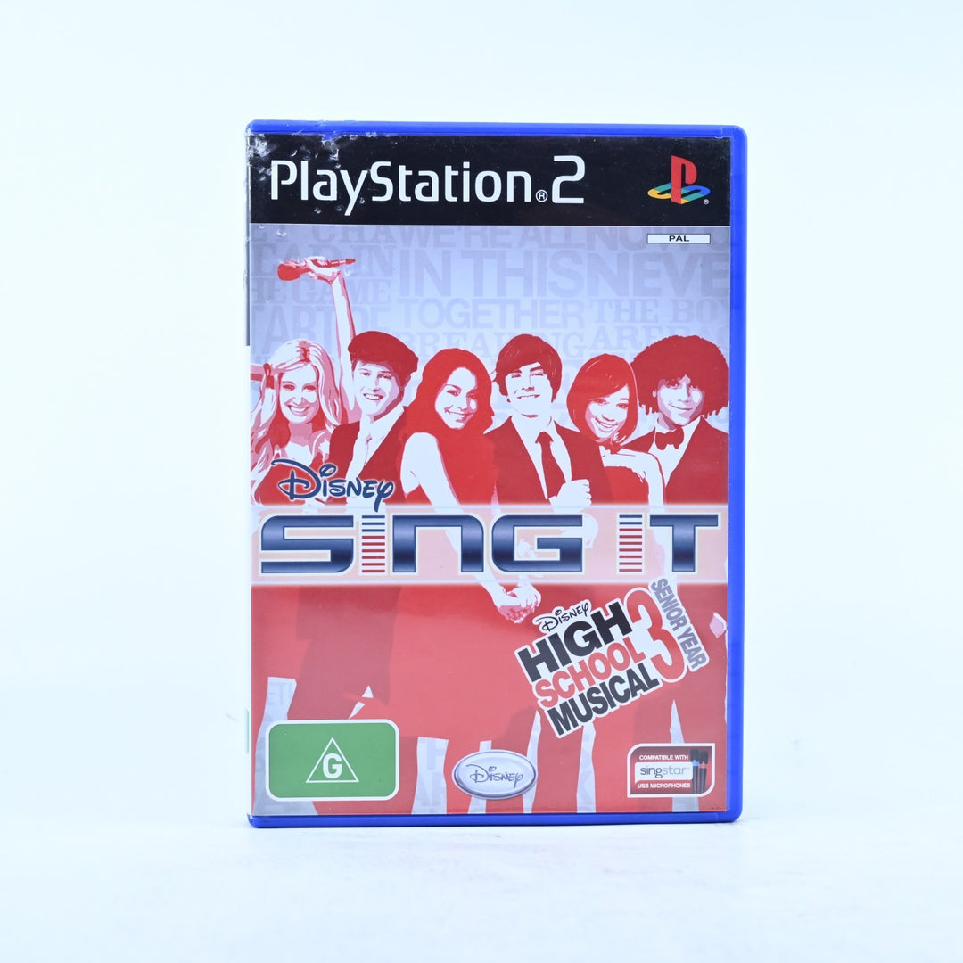 Disney Sing It: High School Musical 3: Senior Year - PS2 Game + Manual - PAL