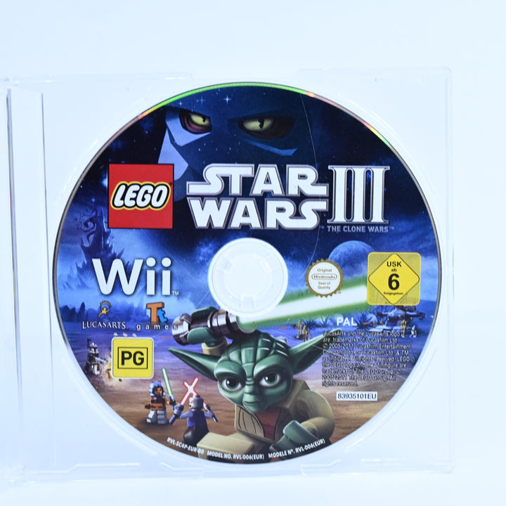 LEGO Star Wars III: The Clone Wars - Nintendo Wii Game - Disc Only - PAL