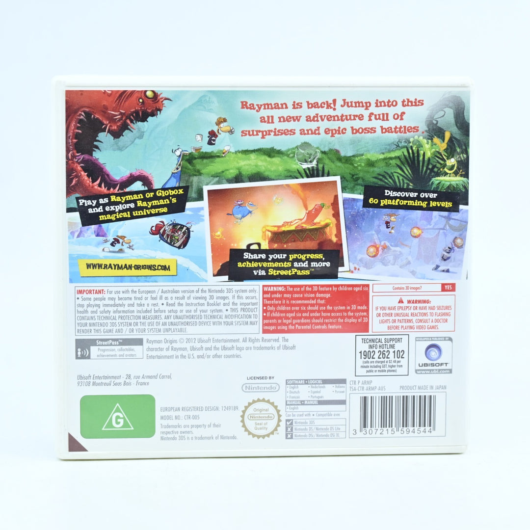 Rayman Origins - Nintendo 3DS Game - PAL - FREE POST!