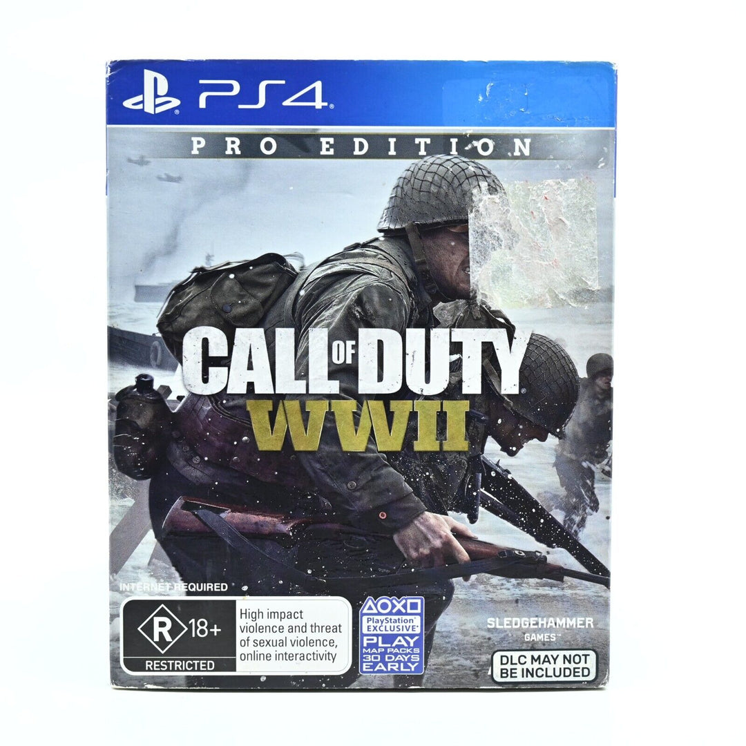 Call of Duty WWII - Pro Edition - Sony Playstation 4 / PS4 Game - MINT DISC!