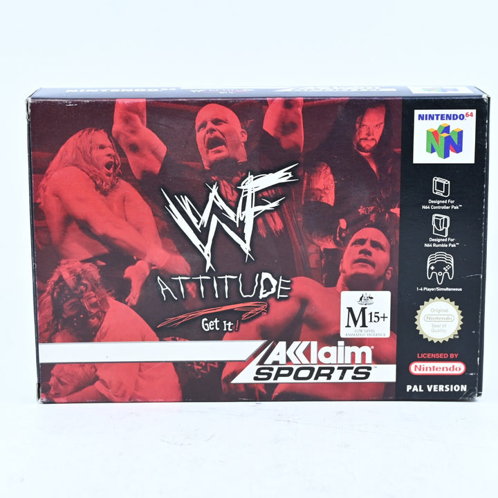 WWF Attitude - N64 / Nintendo 64 Boxed Game - PAL - FREE POST!