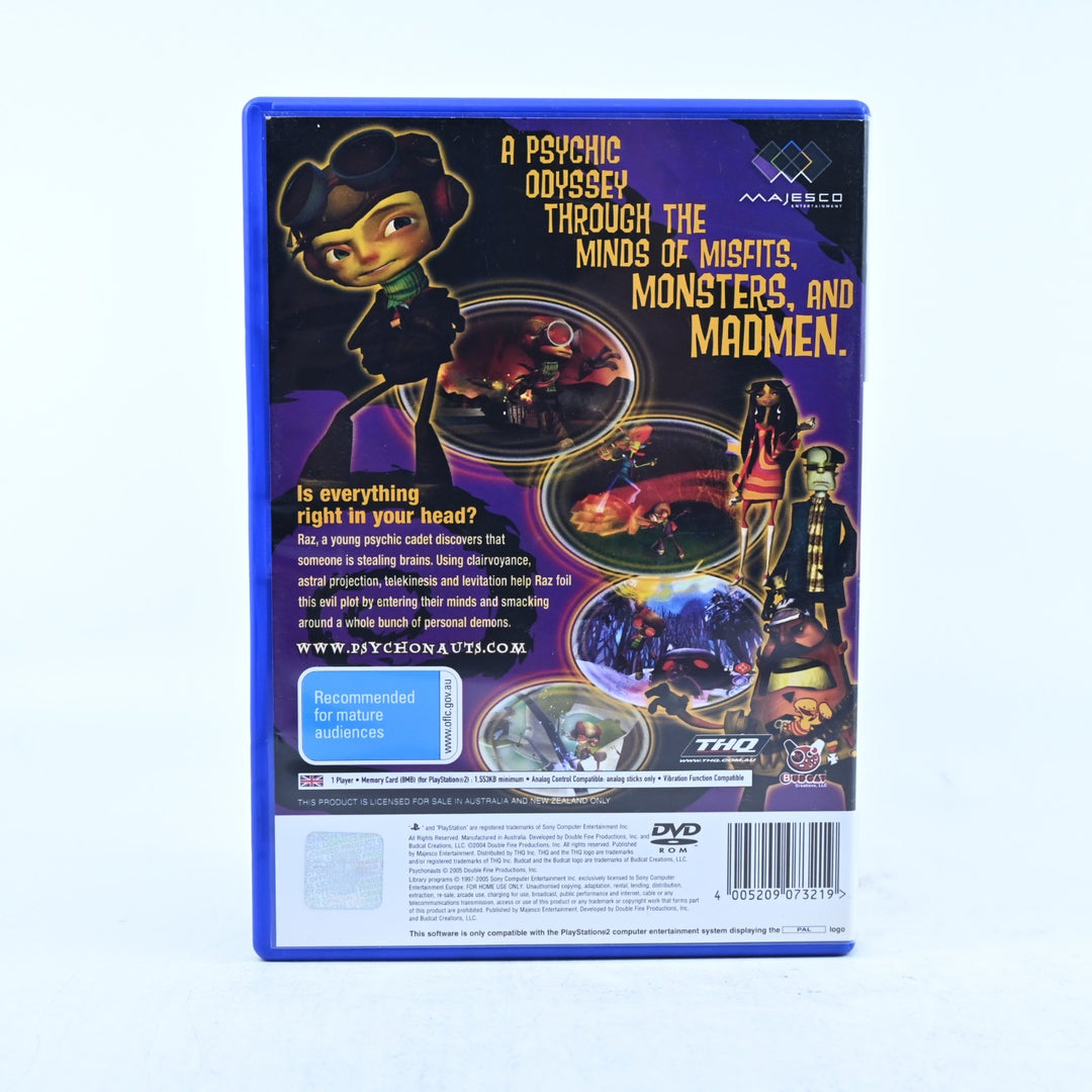 Psychonauts - Sony Playstation 2 / PS2 Game + Manual - PAL - MINT DISC!