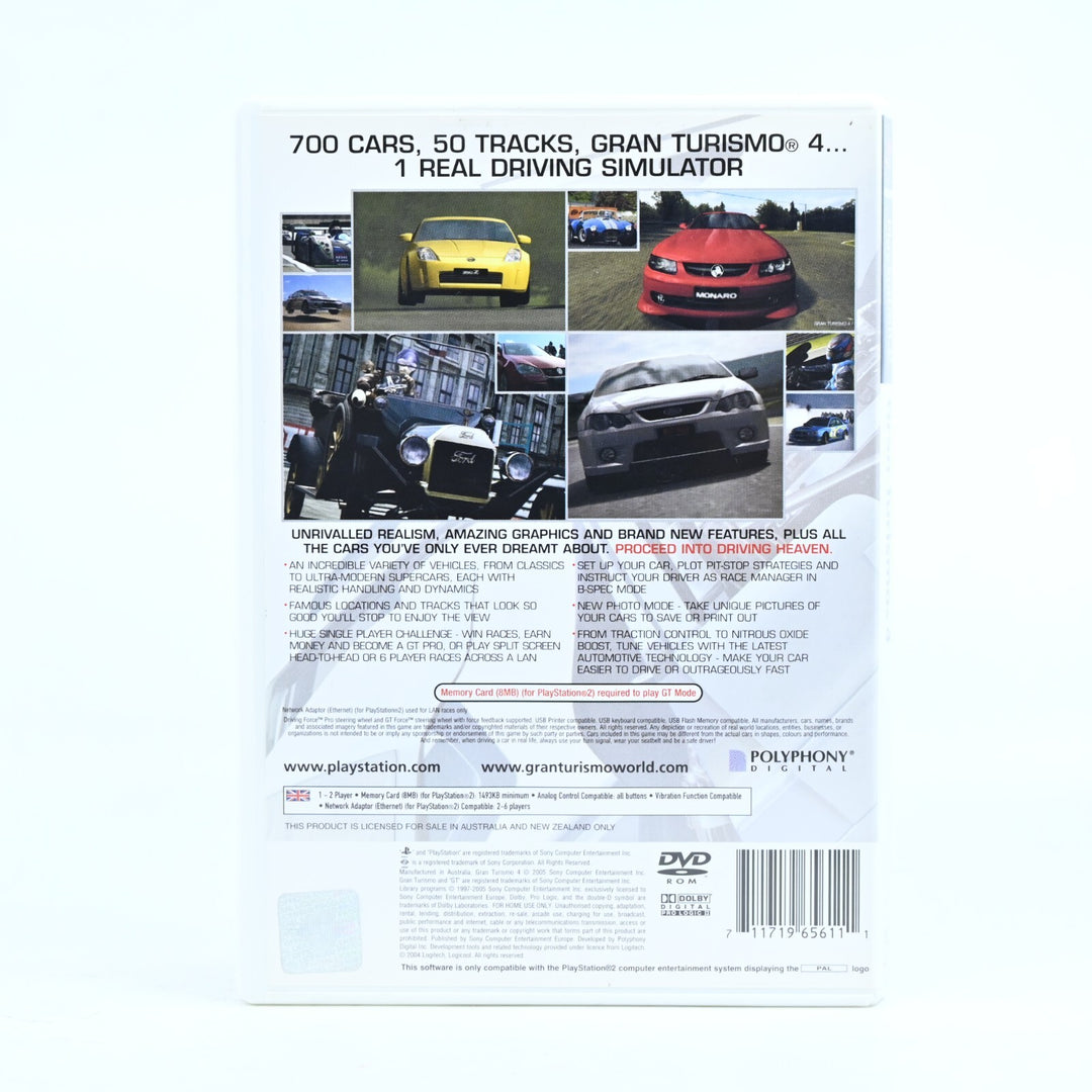 Gran Turismo 4 - Sony Playstation 2 / PS2 Game + Manual - PAL