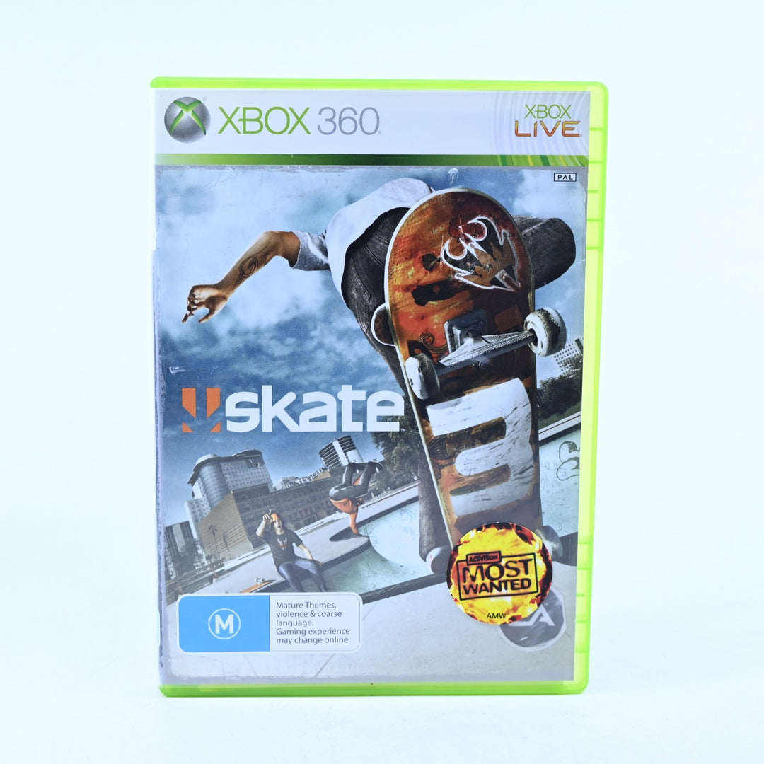 Skate 3 - Xbox 360 Game + Manual - PAL - MINT DISC!
