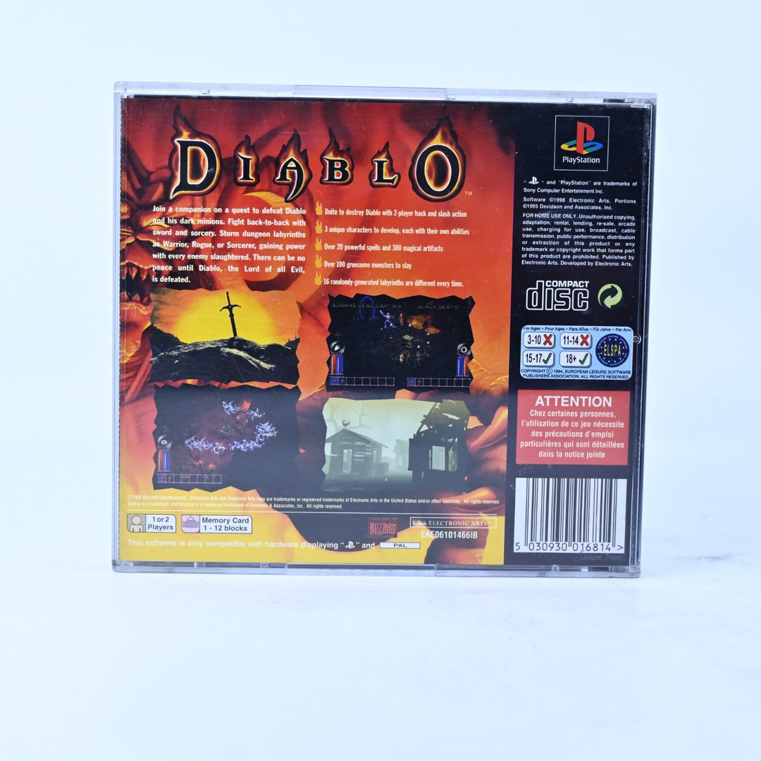 Diablo - Sony Playstation 1 / PS1 Game + Manual - PAL - MINT DISC!