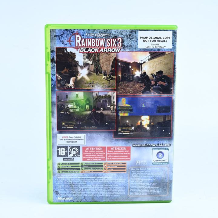Tom Clancy's Rainbow Six 3: Black Arrow - Promotional Copy - Original Xbox Game