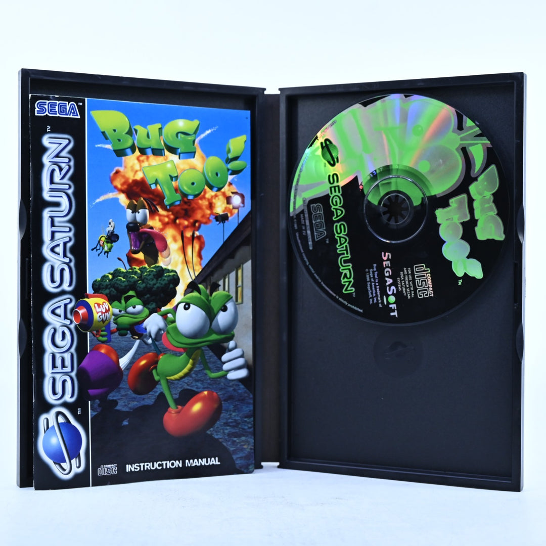 Bug Too! - Sega Saturn Game + Manual - PAL - MINT DISC!