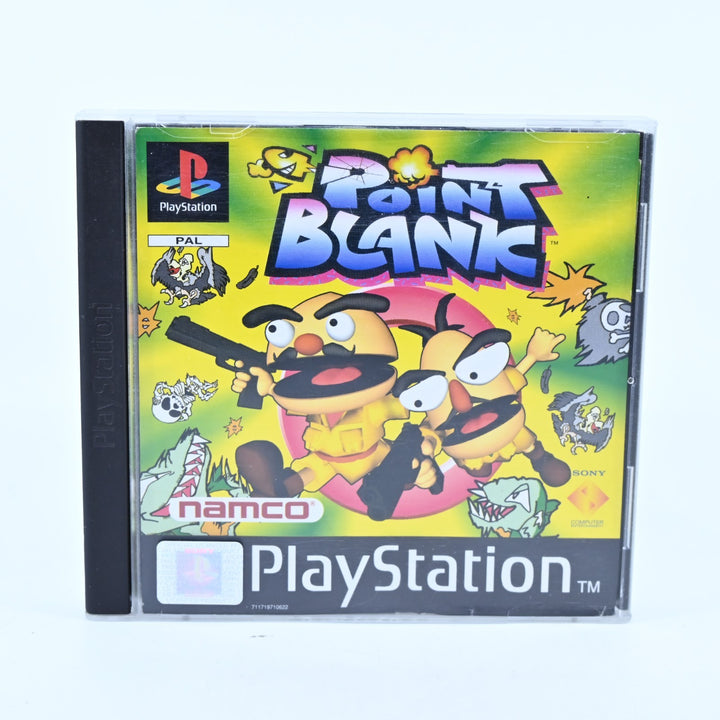 Point Blank - G-Con45 &amp; Game Bundle - PS1 Game + Manual + Light Gun - PAL
