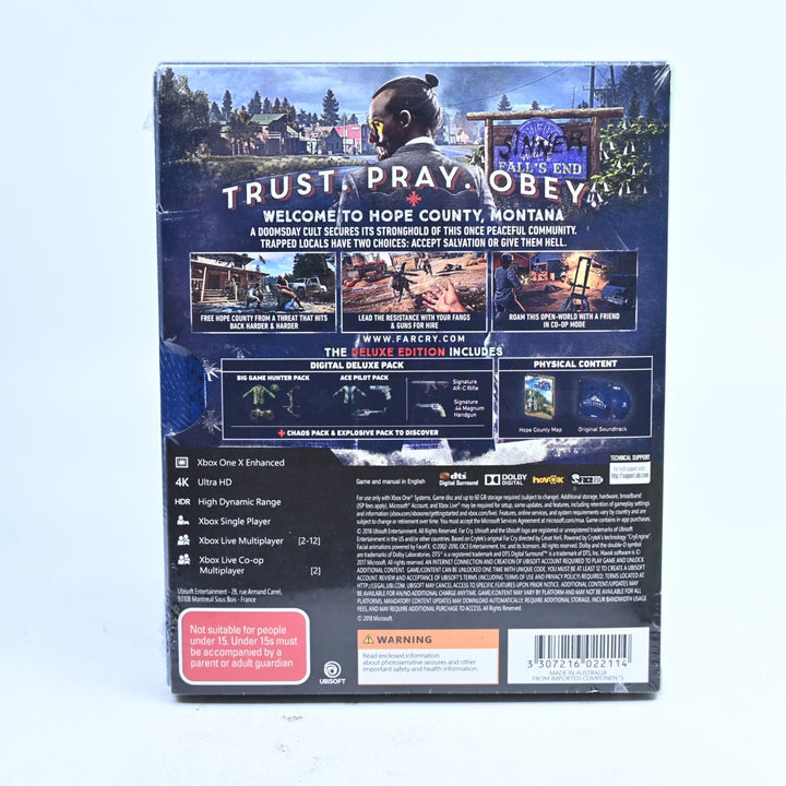 Far Cry 5 - Deluxe Edition - SEALED! - Xbox One Game - PAL - FREE POST!