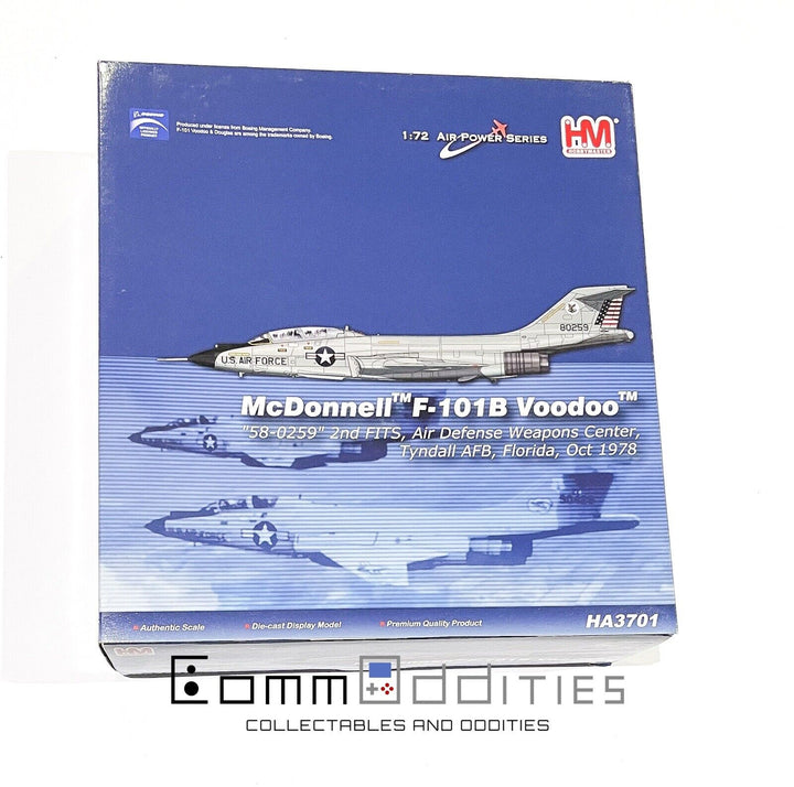 AS NEW! Hobby Master HA3701 1:72 McDonnell F-101B Voodoo USAF ADWC Tyndall Jet