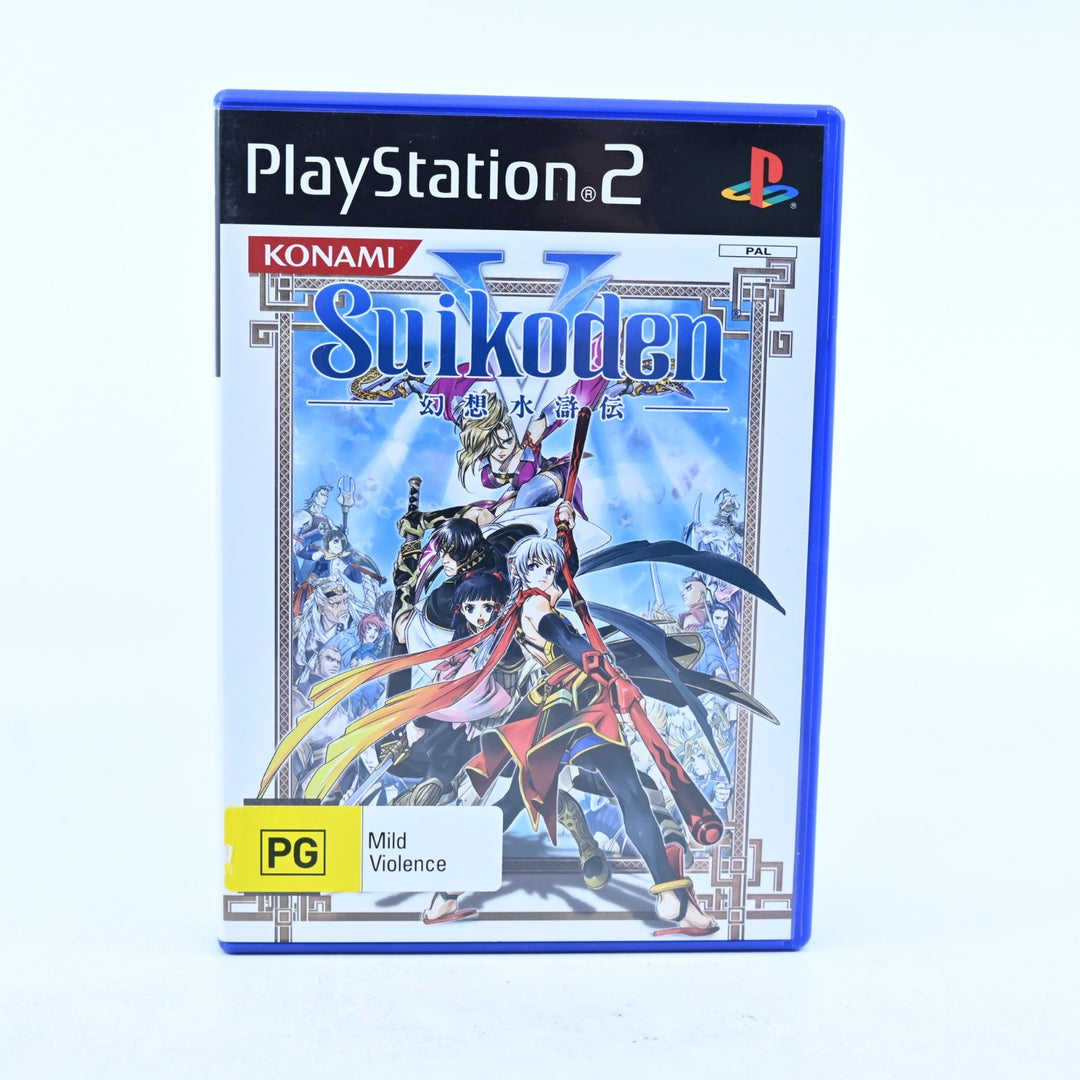 Suikoden V - Sony Playstation 2 / PS2 Game + Manual - PAL - MINT DISC!