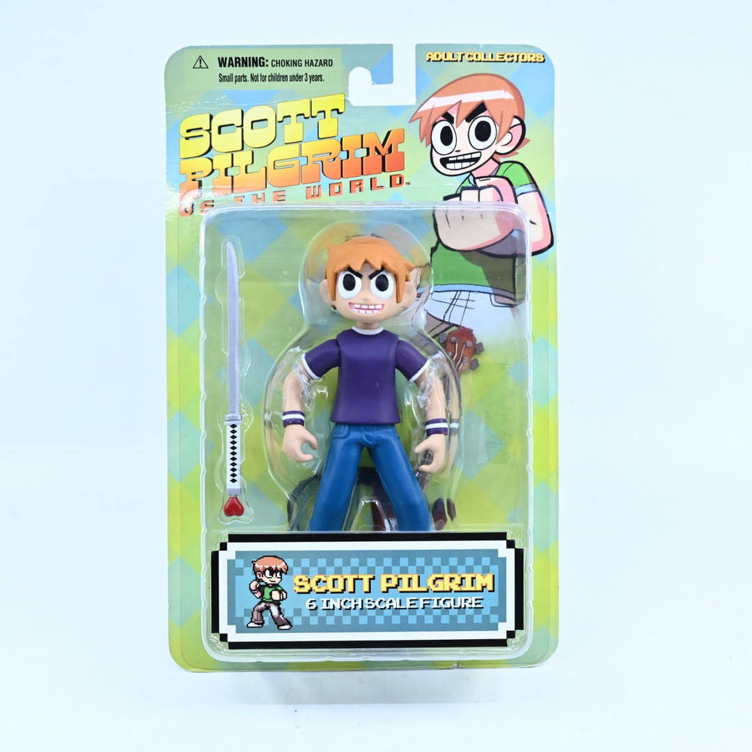 SEALED! Scott Pilgrim 6 Inch Scale Figure - With Guitar & Sword - Action Figure