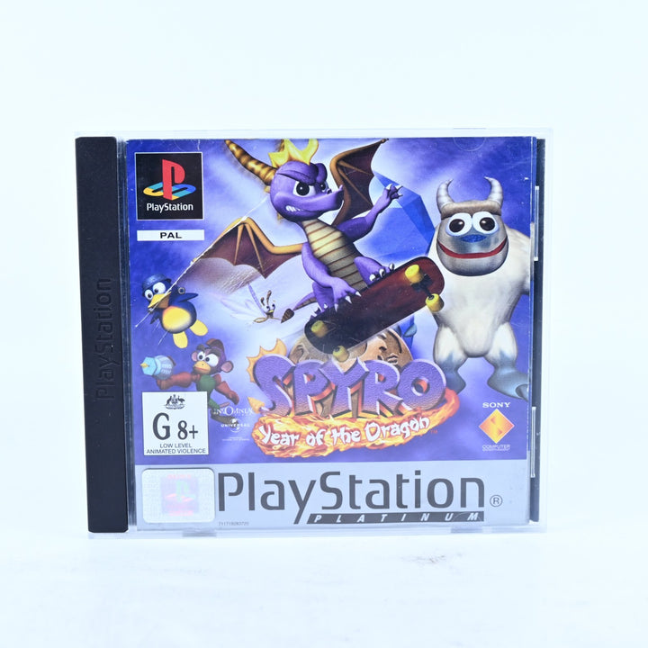 Spyro: Year of the Dragon - Sony Playstation 1 / PS1 Game + Manual - MINT DISC!