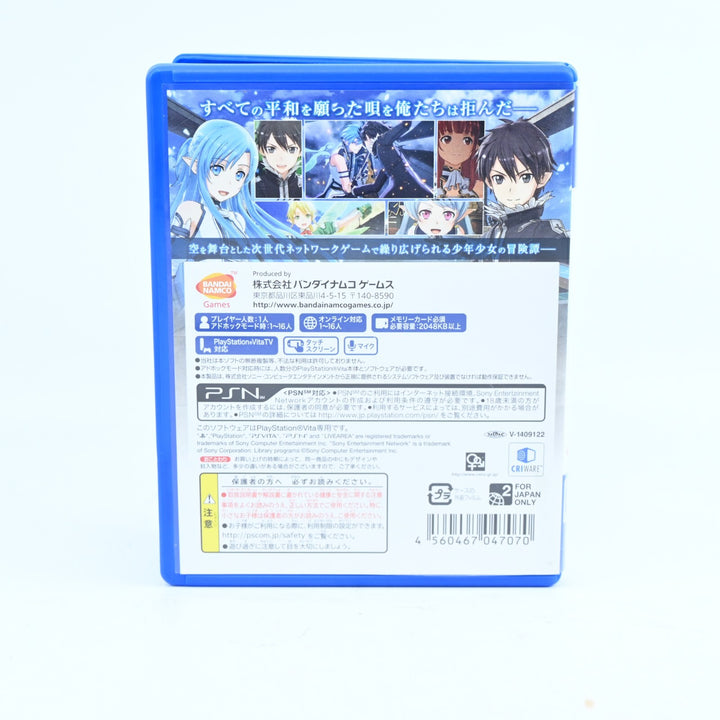 Sword Art Online: Lost Song - Sony PS Vita Game - Japanese - FREE POST!