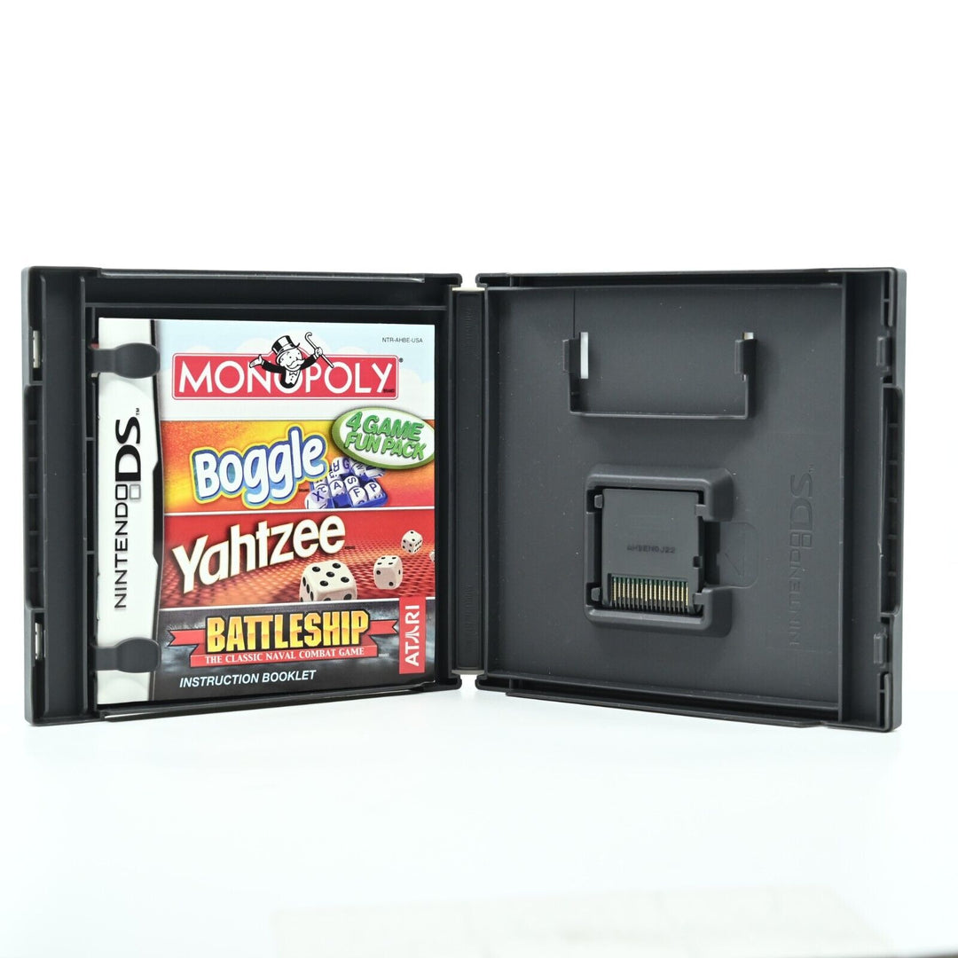 Monopoly/Boggle/Yahtzee/Battleship 4 Game Fun Pack - Nintendo DS Game - PAL