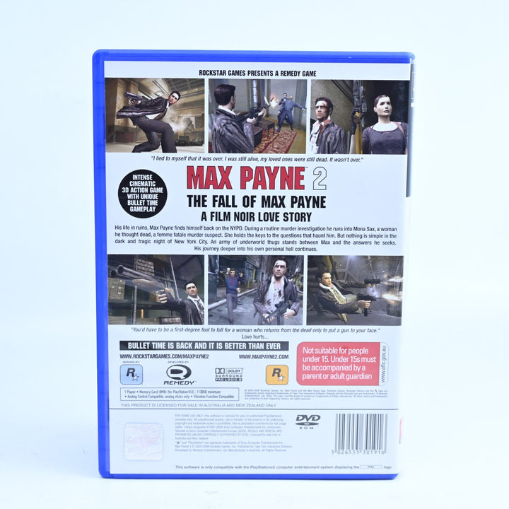 Max Payne 2 - Sony Playstation 2 / PS2 Game + Manual - PAL - MINT DISC!