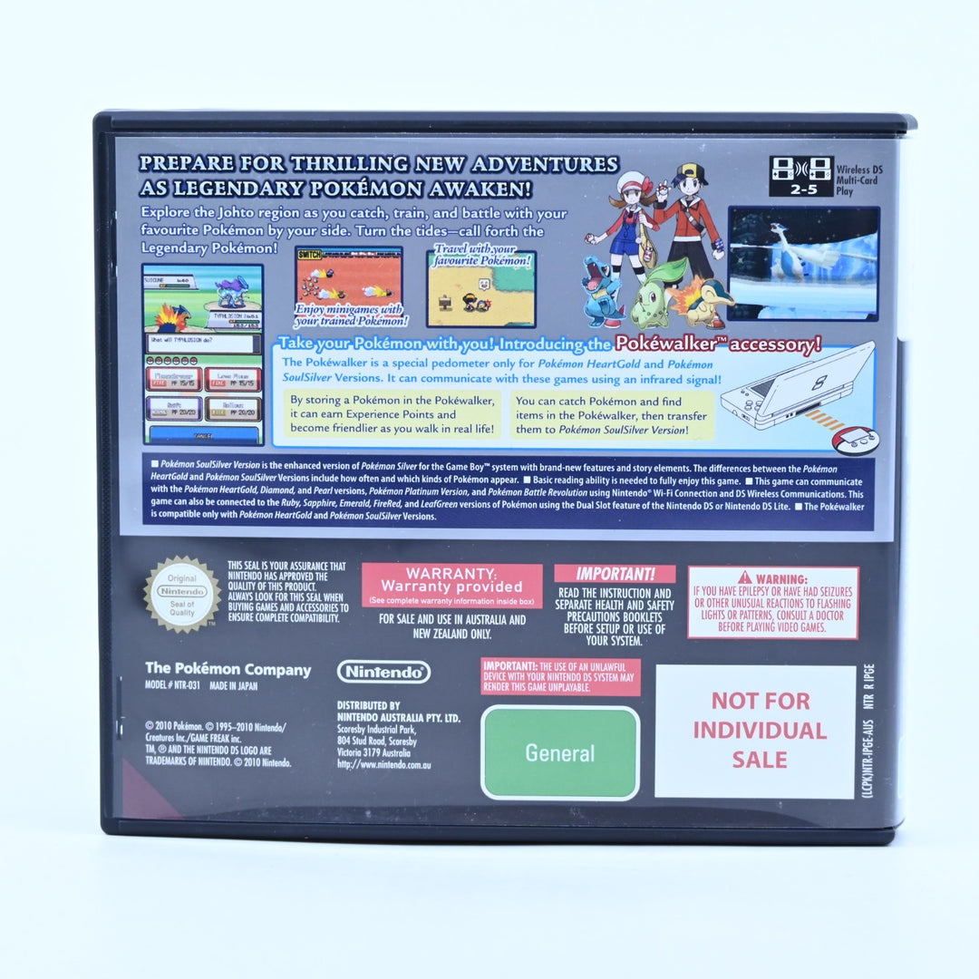 Pokemon SoulSilver Boxed + PokeWalker - Nintendo DS Game - No Manual Soul Silver