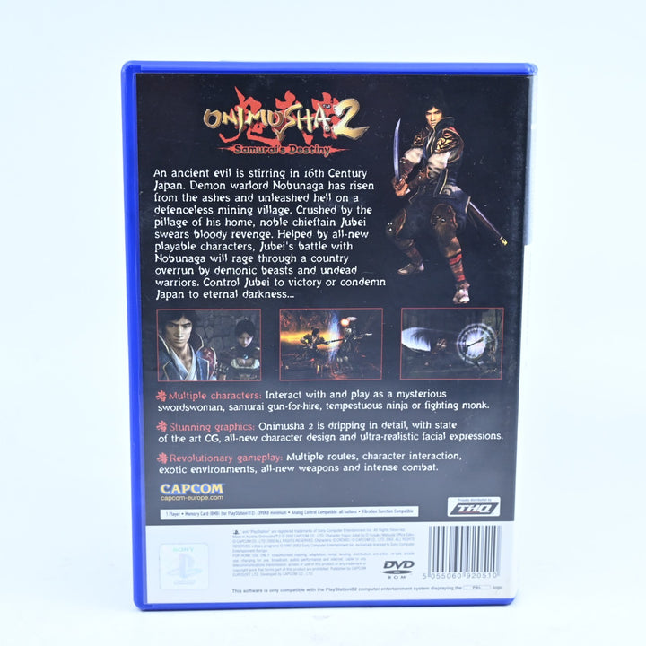 Onimusha 2 - Sony Playstation 2 / PS2 Game + Manual - PAL - MINT DISC!