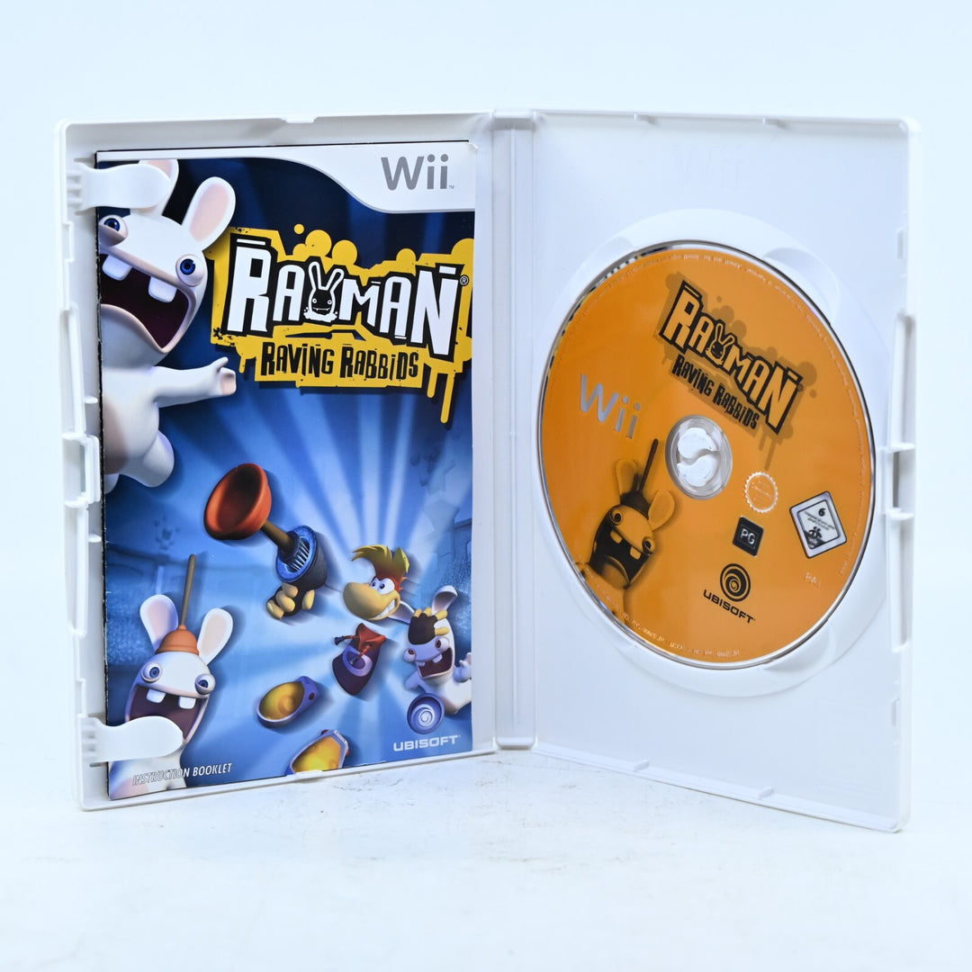 Rayman Raving Rabbids - Nintendo Wii Game + Manual - PAL - MINT DISC!